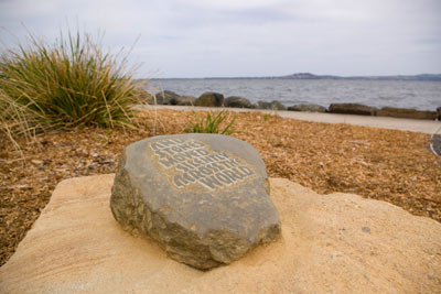 MIgrating Stone number 3 at Kanahooka Point, NSW, Australia